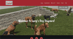 Desktop Screenshot of lucysdogdaycare.com